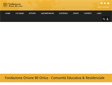 Tablet Screenshot of fondazioneorione80.org